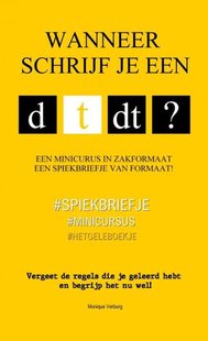 Wanneer schrijf je een d, t of dt?