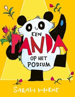 Een panda op het podium