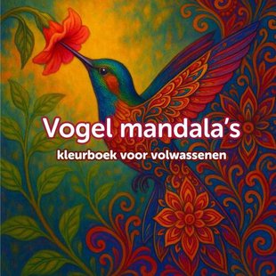 Mandala vogel kleurboek voor volwassenen