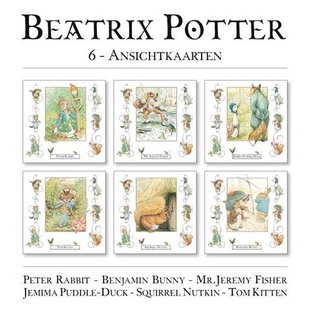 Beatrix Potter 6 ansichtkaarten