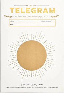 Kras telegram trouwen