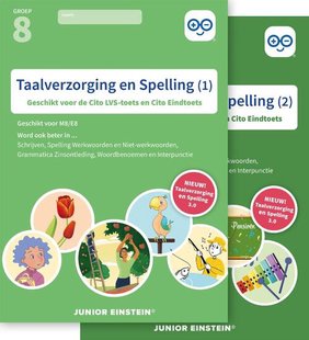 Taalverzorging en Spelling Cito Oefenboeken Set Deel 1 en 2