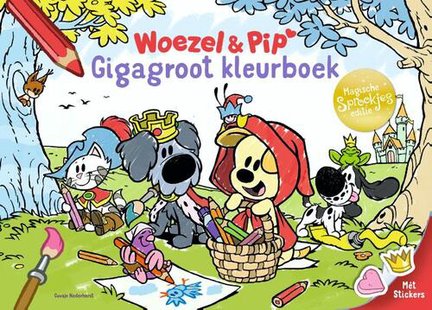 Gigagroot kleurboek Sprookjes