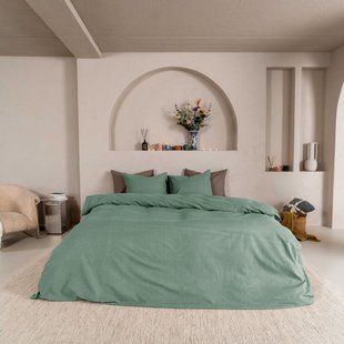 Sale - Kayori - Kai - Dekbedovertrek - Katoen - 260/200-220 - Zeeblauw