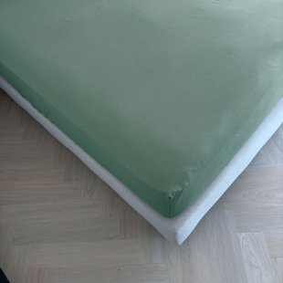 Sale - Kayori Biologisch - Kai - Topper Hoeslaken - Katoen - 180/200 - Zeeblauw