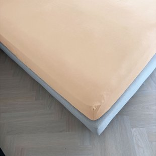 Sale - Kayori Biologisch - Kai - Topper Hoeslaken - Katoen - 180/200 - Nude