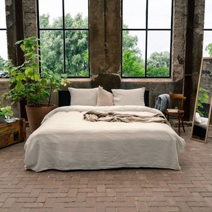 Sale - Kayori Rinen - Dekbedovertrek - Linnen - 200/200-220 - Zand