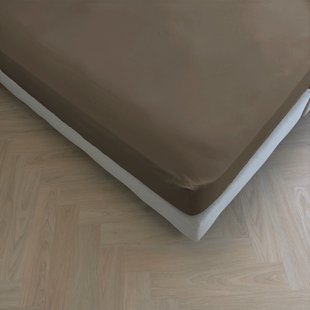 Sale - Kayori Biologisch Puro - Hoeslaken - Perkal - 160x200-210 - Chocolade