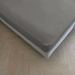 Sale - Kayori Biologisch Puro - Topper Hoeslaken - Perkal - 180x200 - Warmgrijs