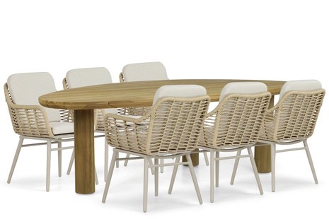 Coco Antoni/Leafline 240 cm dining tuinset 7-delig