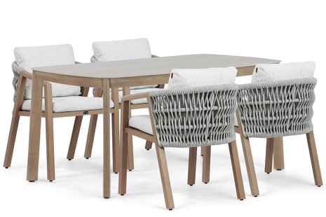 Santika Indah/Indah 160 cm dining tuinset 5-delig