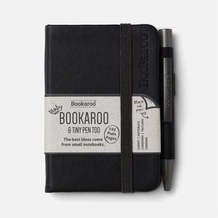 Bookaroo A7 Notebook & Pen - Black
