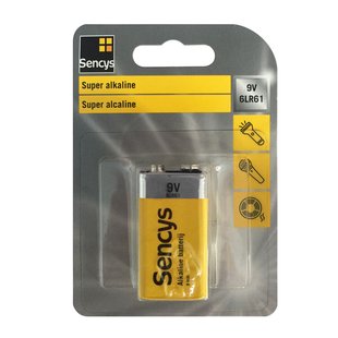 Sencys Super Alkaline Batterij 9v/6lr61