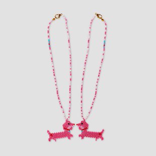 DIY glaskralen kettingen - 2 stuks