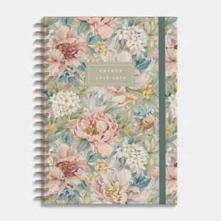 Agenda A4 D3 25/26 Vintage Bloemen