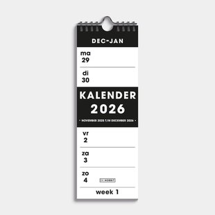 Weekkalender 2026 Smal Basic