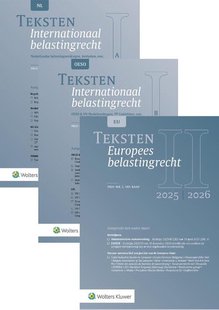 Teksten Internationaal & Europees belastingrecht 2025/2026