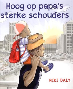 Hoog op papa's sterke schouders