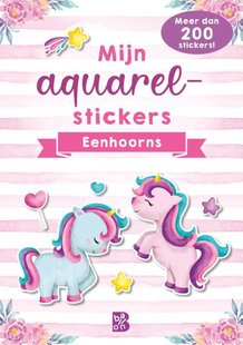 Mijn aquarelstickers eenhoorns
