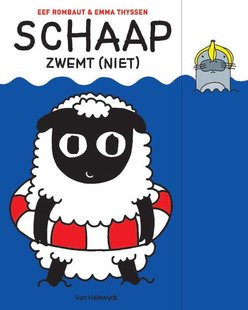 Schaap zwemt (niet