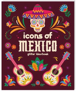 Glitter kleurboeken voor volwassenen - Icons of Mexico