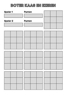 Boter Kaas en Eieren Spel