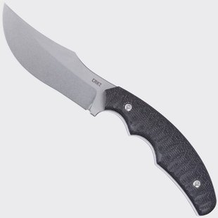 CRKT Burrower 3610 Stonewashed D2, Black Micarta, vaststaand mes, Kaila Cummings design