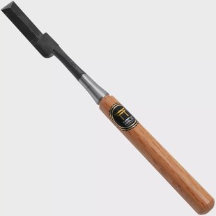 Temple Tool Japanese Neck Chisel N-21, steekbeitel met gebogen hals, 21 mm