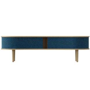 Umage Audacious TV Meubel Naturel Eiken Petrol Blue