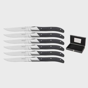Blackwell Steakmessen Laguiole – Ebbenzwart (6 Stuks)