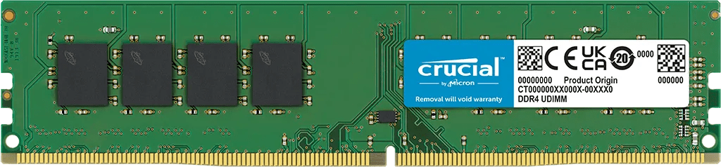 Crucial 16GB (1x 16GB) DDR4 DIMM 3200MHz CL22 XMP