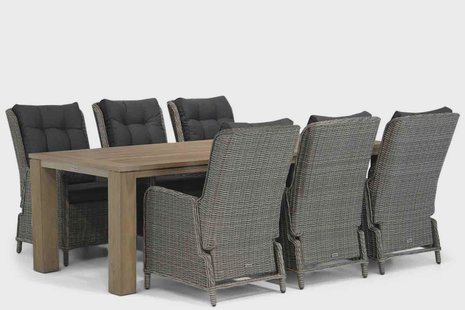 Garden Collections Kingston/Brighton 240 cm dining tuinset 7-delig