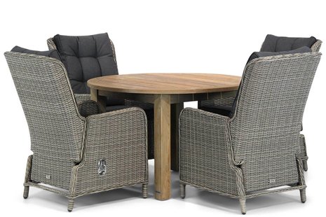 Garden Collections Kingston/Brighton 120 cm rond dining tuinset 5-delig