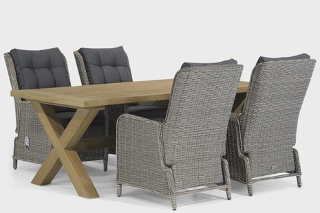 Garden Collections Kingston/Oregon 200 cm dining tuinset 5-delig