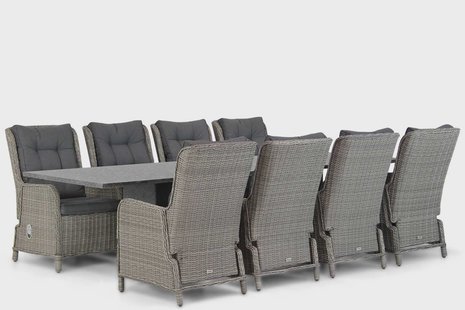 Garden Collections Kingston/Graniet 300 cm dining tuinset 9-delig