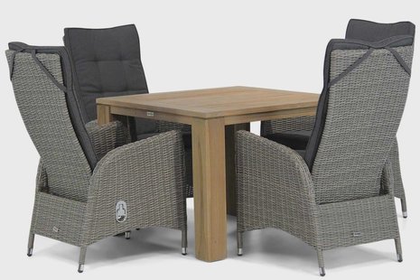Garden Collections Lincoln/Brighton 100 cm dining tuinset 5-delig