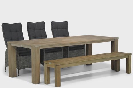 Garden Collections Lincoln/Brighton 240 cm dining tuinset 5-delig