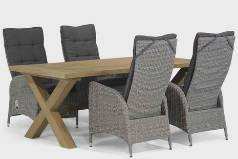Garden Collections Lincoln/Oregon 200 cm dining tuinset 5-delig