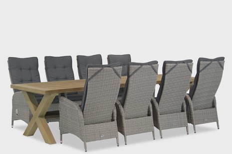 Garden Collections Lincoln/Oregon 300 cm dining tuinset 9-delig