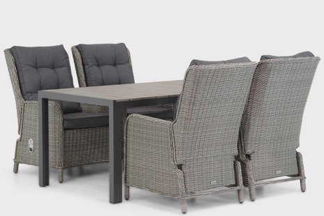 Garden Collections Kingston/Young 155cm dining tuinset 5-delig