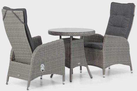 Garden Collections Lincoln/Bolton 70 cm dining tuinset 3-delig