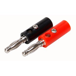 Kopp Banaanstekkersrood 2st. En Zwart 2st.