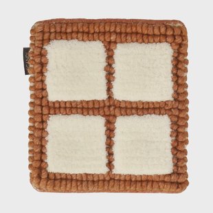 Material Samples Mattprov Pasutre wollen vloerkleed Naturwit-roest