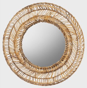 MUST Living Ronde Spiegel 'San Miguel' Abaca, 70cm