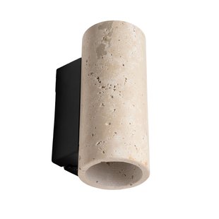 Maxlight Tek - wandlamp - 7 x 17 x 9,5 cm - travertijn