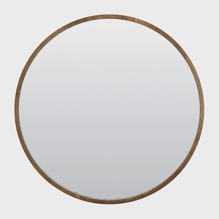 Light & Living Ronde Spiegel 'Mamali' 56cm, Mangohout