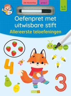Oefenpret met uitwisbare stift - Allereerste teloefeningen (4-5 j.)