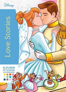 Disney Love stories Kleuren op nummer voor volwassenen