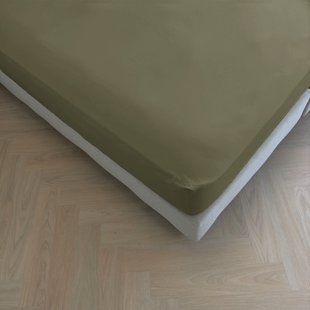 Kayori Biologisch hoeslaken Puro katoenperkal - Khaki