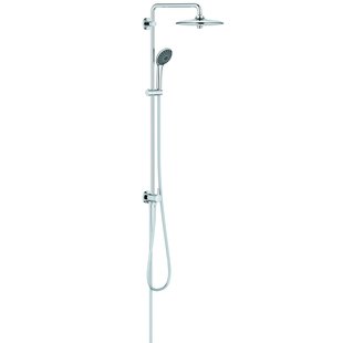 Grohe Regendouche Vitalio Joy Douchesysteem - Grijs - Rond - Met Handdouche - Waterbesparend